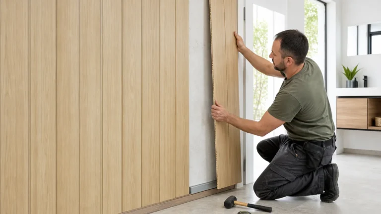 Plastik lambiri montajı ve PVC panel uygulaması